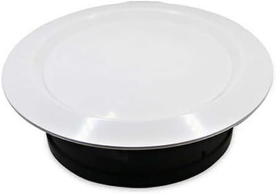 Ronde Ventilatieroosters voor Thuisgebruik - 125MM ABS Plastic in Wit en Zwart, Ideaal voor Ventilatie en Luchtcirculatie
