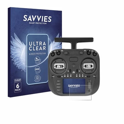 Savvies - Screenprotector voor Radiomaster TX15 Max - Folie Beschermfolie transparant 6 Stuks