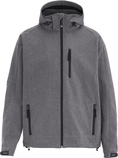 D.A.D SOFTSHELL TULSA 150862 - donker grijs mêlée - S