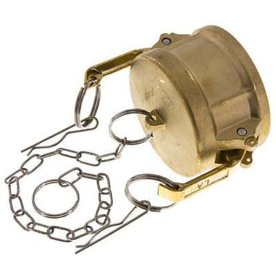 Camlock DN 60 (2 1/2'') Koppeling MessingEnd Cap Type DC MIL-C-27487