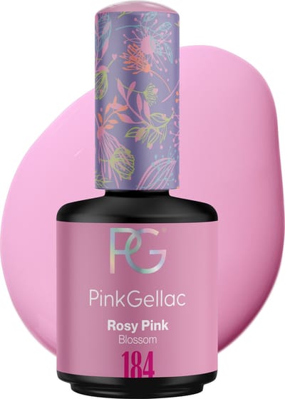 Pink Gellac Gellak - 184 Rosy Pink 15ml - Roze Gel Nagellak Glanzend - Gellac - Gel Nagels Producten