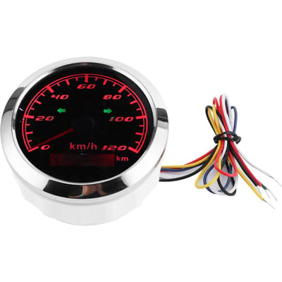 932V 3,3 inch GPS Snelheidsmeter 120 Km/u IP67 Waterdicht Anti-Mistmeter voor Auto Motor black