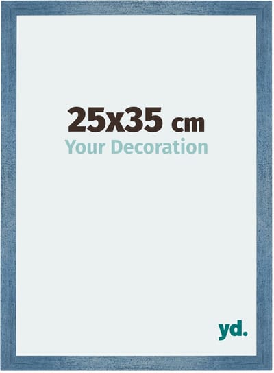 Your Decoration - Puzzellijst 25x35 cm - Helder Blauw Geveegd - Puzzellijst 500-1000 stukjes - MDF Fotolijst - Mura