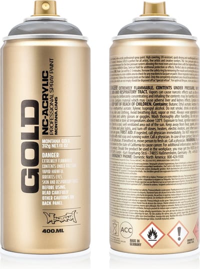 Montana GOLD Transparent Black T9000 spuitbus 400ml