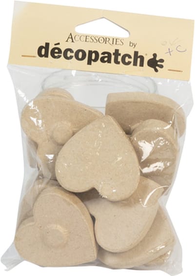 Decopatch set magneet hartjes klein 12 stuks