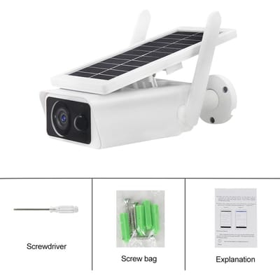Nieuwe 1080P Draadloze HD Solar IP Camera CCTV Camera Outdoor Waterdichte Beveiligingscamera Nachtzicht Home Security Monitoring Netwerk Wifi Without TF card wit