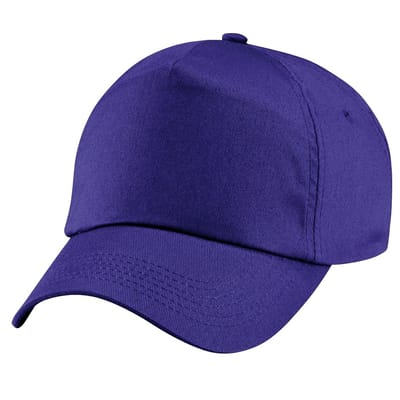 Beechfield Unisex Junior Junior 5 Panel Baseball Cap (Paars)