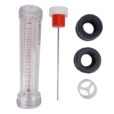 Allecto - Vloeistofstroommeter - Precisie - 50 mm - Plastic - Nauwkeurig meten - Ideaal voor vloeistoffen - 1-10 m³/h