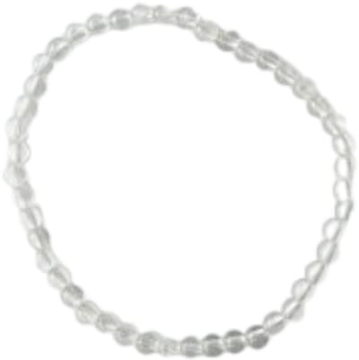 Bergkristal armband 4mm maat 18 helderheid en enerievol