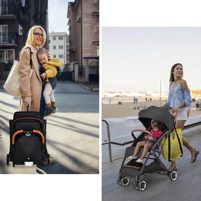 Lichte en Compacte Opvouwbare Kinderwagen voor Baby's 0-36 Maanden
