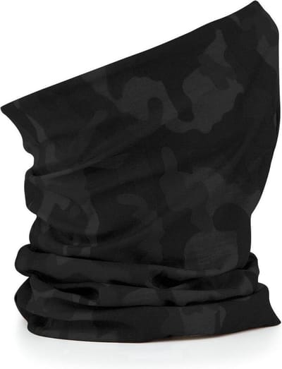 Scoby - Nekwarmer - Col - Bandana - Neck Warmer - Motorrijden - Zwart camouflage