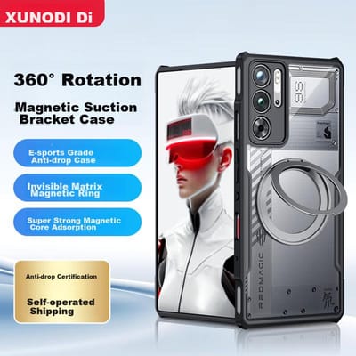Support rotatif à 360° Compatible avec Nubia Red Magic 9s Pro+/9s Pro/Red Magic 9 Pro+/9 Pro Support magnétique, Coque de protection antichoc Et Wome