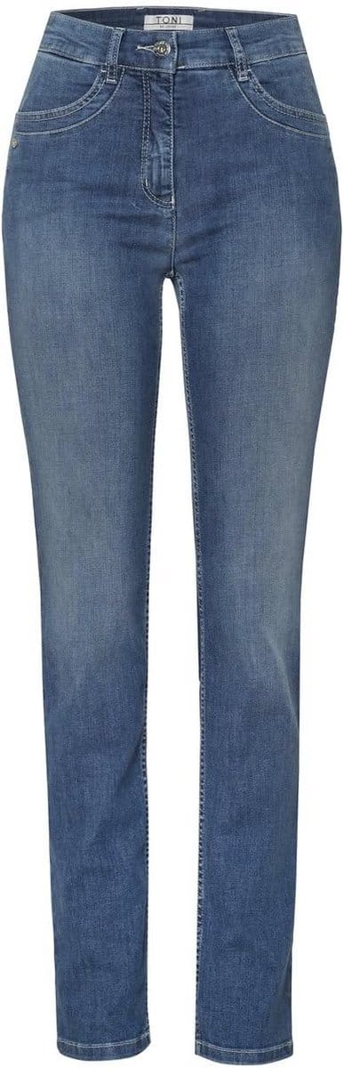 Dames Jeans Slim Fit Super Zachte Denim Comfortabele Tailleblauwe Broek - Zonder Merk