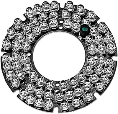 IR Infrarood Board - Nachtzicht Camera Lamp - Beveiligingscamera Verbetering - 72 LEDs 850nm - 76 mm Buitendiameter - Niet gespecificeerd