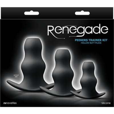 Renegade - Peeker Kit - Buttplug Set - Zwart