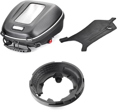 Motorfiets Tanktas - Bagage Navigatie - Motor Rijden - Snelsluiting Systeem - 4 Liter - Zwart