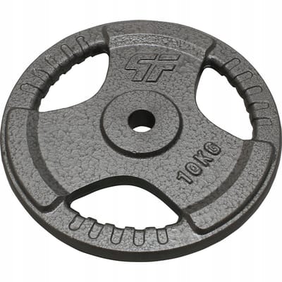 Gietijzeren Halterplaat 10kg - "Stuur" ontwerp