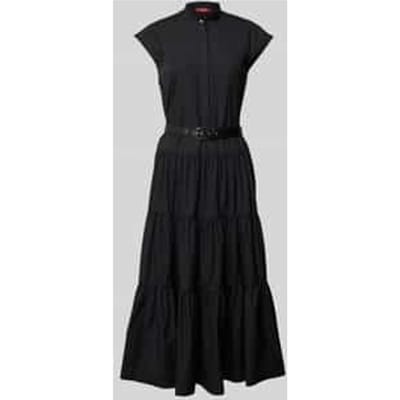 Maxi-jurk met opstaande kraag, model 'BAIRO'