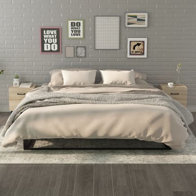vidaXL - Nachtkastjes - 2 - st - 40x35x47,5 - cm - sonoma - eikenkleurig