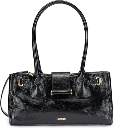 L.CREDI schoudertas Sandri Shoulder Bag Black zwart