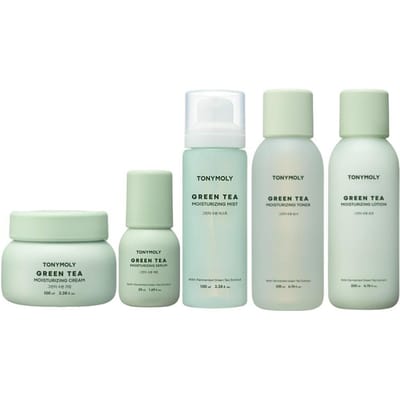 Ligne de Soins Hydratants au Thé Vert TONYMOLY (TONER, LOTION, SÉRUM, CRÈME, BRUME) (16 Options) #Cream 100ml