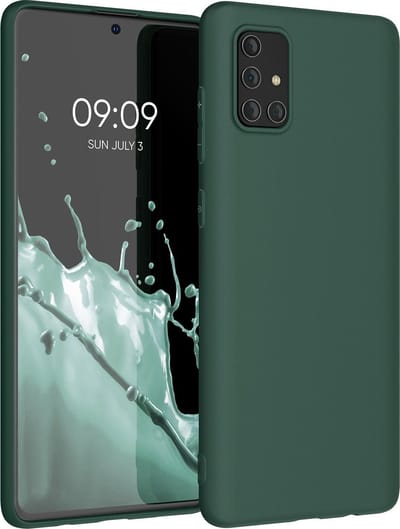 kwmobile telefoonhoesje geschikt voor Samsung Galaxy A71 - Hoesje voor smartphone - Back cover in mosgroen