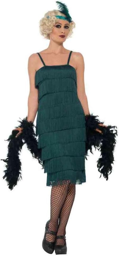 Smiffys - Flapper Kostuum - M - Groen