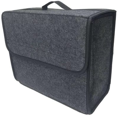 Janse® Kofferbak organizer - Compact - Opvouwbaar - Boodschappentas - Auto organizer - Opbergtas - kofferbak opbergbox - Grijs