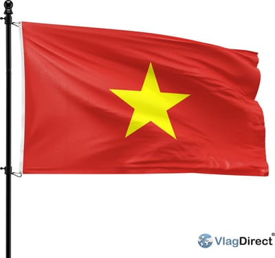 VlagDirect - Vietnamese vlag - Vietnam vlag - 90 x 150 cm