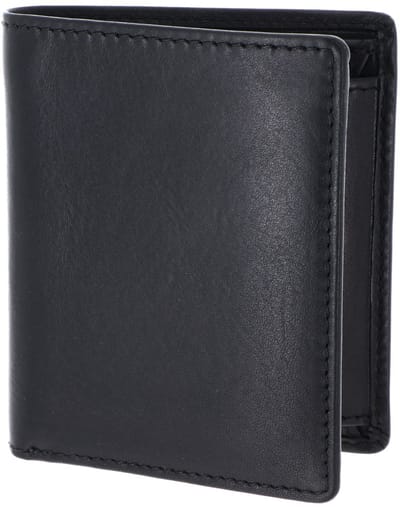 LEONHARD HEYDEN Leren portemonnee Roma Minibörse 5393 Schwarz zwart