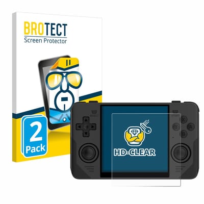 BROTECT - Screenprotector voor Powkiddy RGB30 - Folie Beschermfolie transparant 2 Stuks