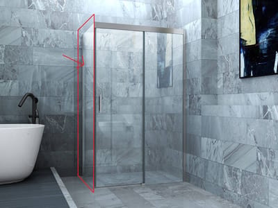 Ben Smooth Douchecabine - met Schuifdeur - 120x90 cm - Veiligheidsglas - Chroom - Douchewand