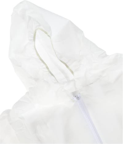 Famanu – overall wit maat large – Ademend polypropyleen beschermpak met capuchon – Beschermend en comfortabel