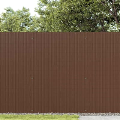 vidaXL - Tuinhek - Dubbelzijdig - Bruin - 1,8x3 - m - PVC