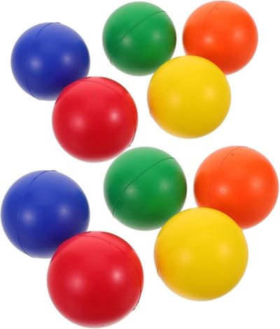 Strand Paddle Ball - Vervangingsballen - Buitensport Plezier - Levendige Kleuren - 6 cm Doorsnede - Diverse Kleuren