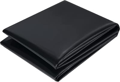 SnelShoppen - 3x3m Zwarte PVC Vijverfolie - HDPE Vijverfolie Zware Kwaliteit voor Visvijvers, Tuinvijvers, Fonteinen en Watertuinen