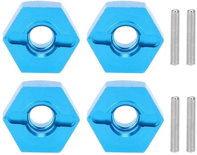 5MM Wiel Hex Montage Moeren met Pinnen voor WLtoys 1/14 144001 RC Auto - Blauw 1266B, Geschikt voor Upgrade en Onderhoud