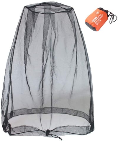 Dailygoods- Insectennet Hoofdnet - Vliegende Insecten Bescherming - Verstelbaar - Fijn Mesh - Comfortabel - Geschikt voor Hoeden - Hoofdnets