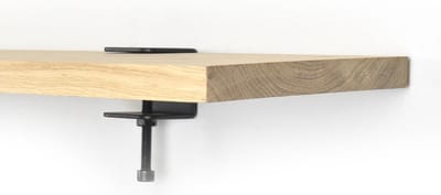Barnwoodweb Plankdragers Staal Clamp - 5x5 cm - Trendy Stoere Industriële Mat Zwarte Planken Dragers - Stalen Schapdragers