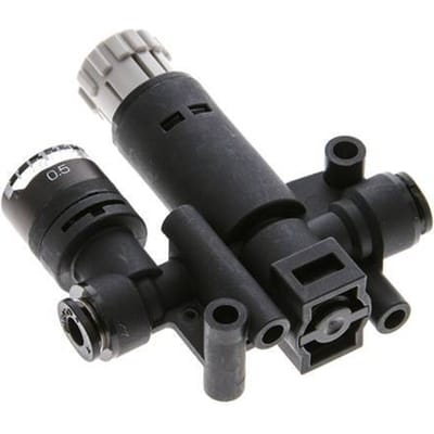 Pneumatische Drukregelaar 4mm met manometer