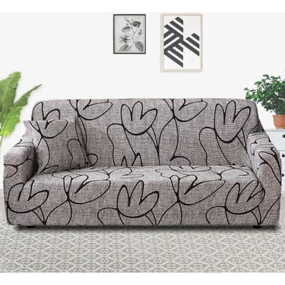 Sofaovertrekken met print voor woonkamer Elastische stretch slipcover Modulaire hoekbankovertrekken 1-seater 90-140cm