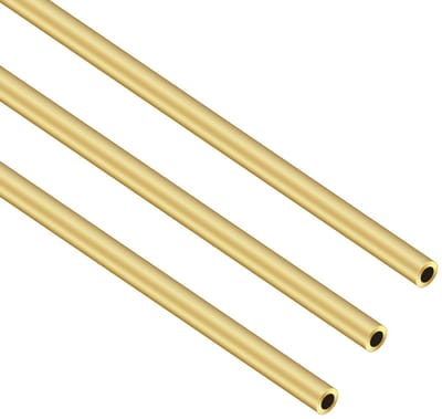 Cosensi - Brass Round Tube - Seamless Pijp - 300mm Lengte - 5mm Buiten Diameter - DIY Craft Material - Koperkleurig - Geschikt voor Creatieve Proje...
