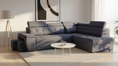 Luxe Uitschuifbare Slaapbank – 277x180x100 cm – Industrohome