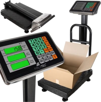 Malatec Elektronische Weegschaal tot 150 kg - Versterkt en Nauwkeurig