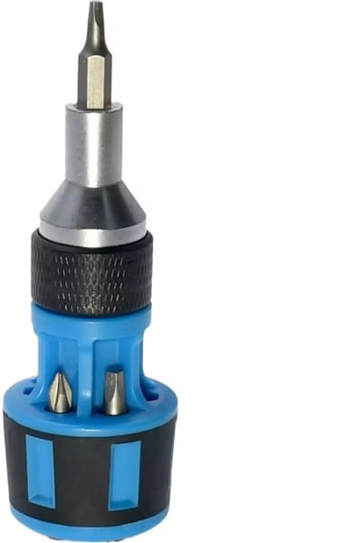 Benson Compacte ratelschroevendraaier met 6 bits en opbergfunctie - veelzijdig en ergonomisch ontwerp