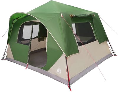 vidaXL - Directe - Tent - Groen - 365 - x - 380 - x - 200 - cm - Polyester - en - Staal