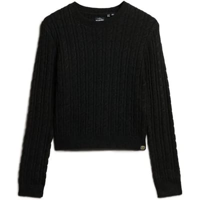 Superdry FITTED CABLE CREW NECK JUMPER Dames Trui - Maat S