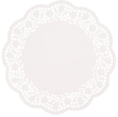 20x 100 Taartranden rond Ø 25 cm wit