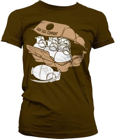 Hybris Bad Eggs Company Girly Tee dames-T-shirt bruin
