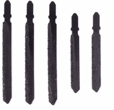 Hofftech Set decoupeerzaagbladen - T-schacht - voor tegels, keramiek en steen - 5 stuks - 100 mm en 75 mm